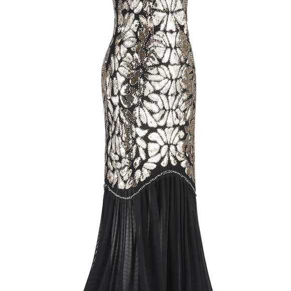 FAIRY COUPLE Women`s 1920s Plus Size Gatsby V Neck - Picture 2 of 3